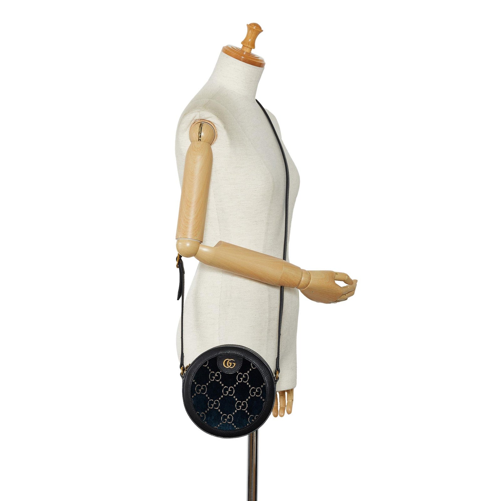 Gucci GG Marmont Round Velvet Crossbody Bag SHG dhtY0e LuxeDH