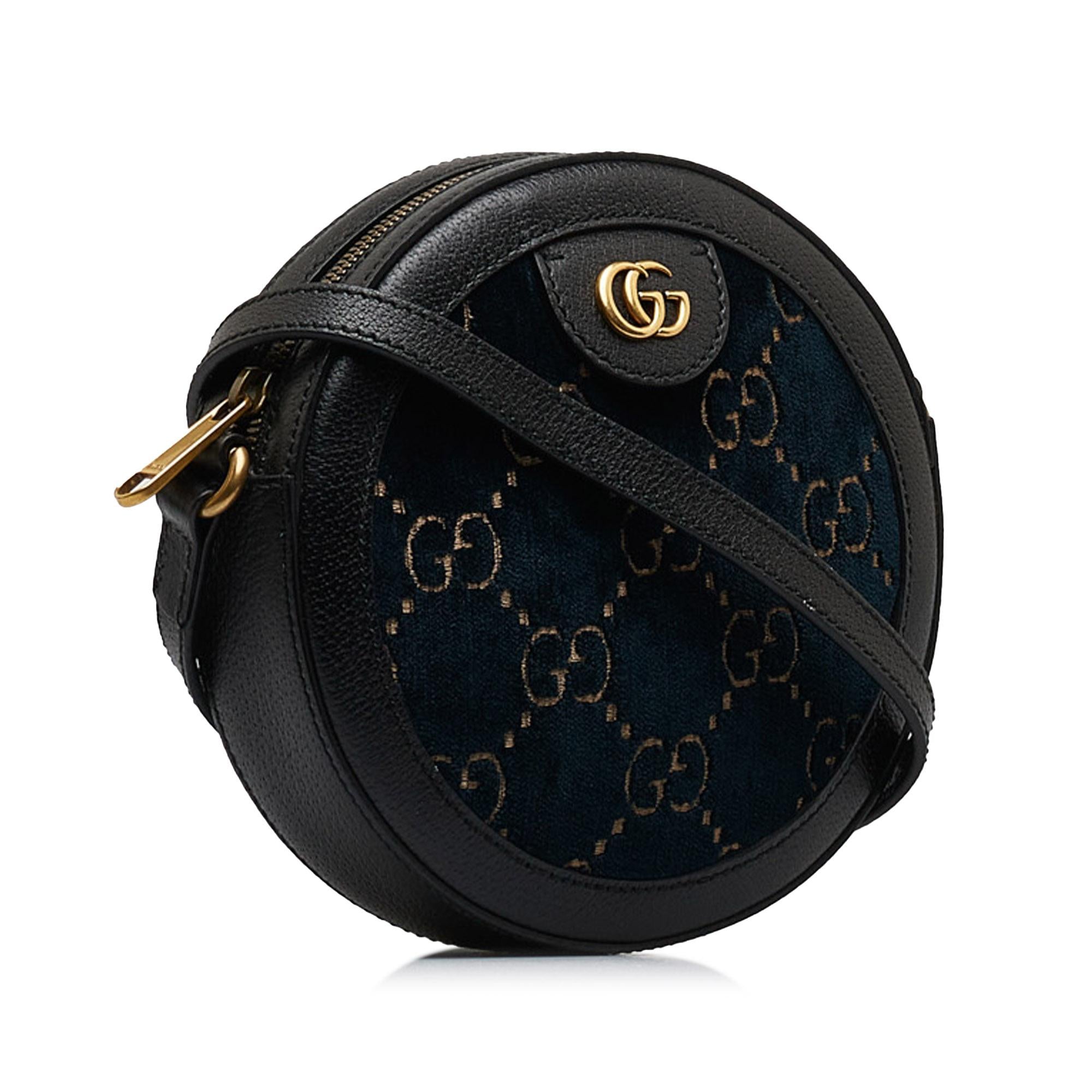 Gucci GG Marmont Round Velvet Crossbody Bag (SHG-dhtY0e)