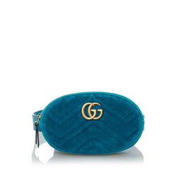 Gucci GG Marmont Velvet Belt Bag SHG 29378 LuxeDH