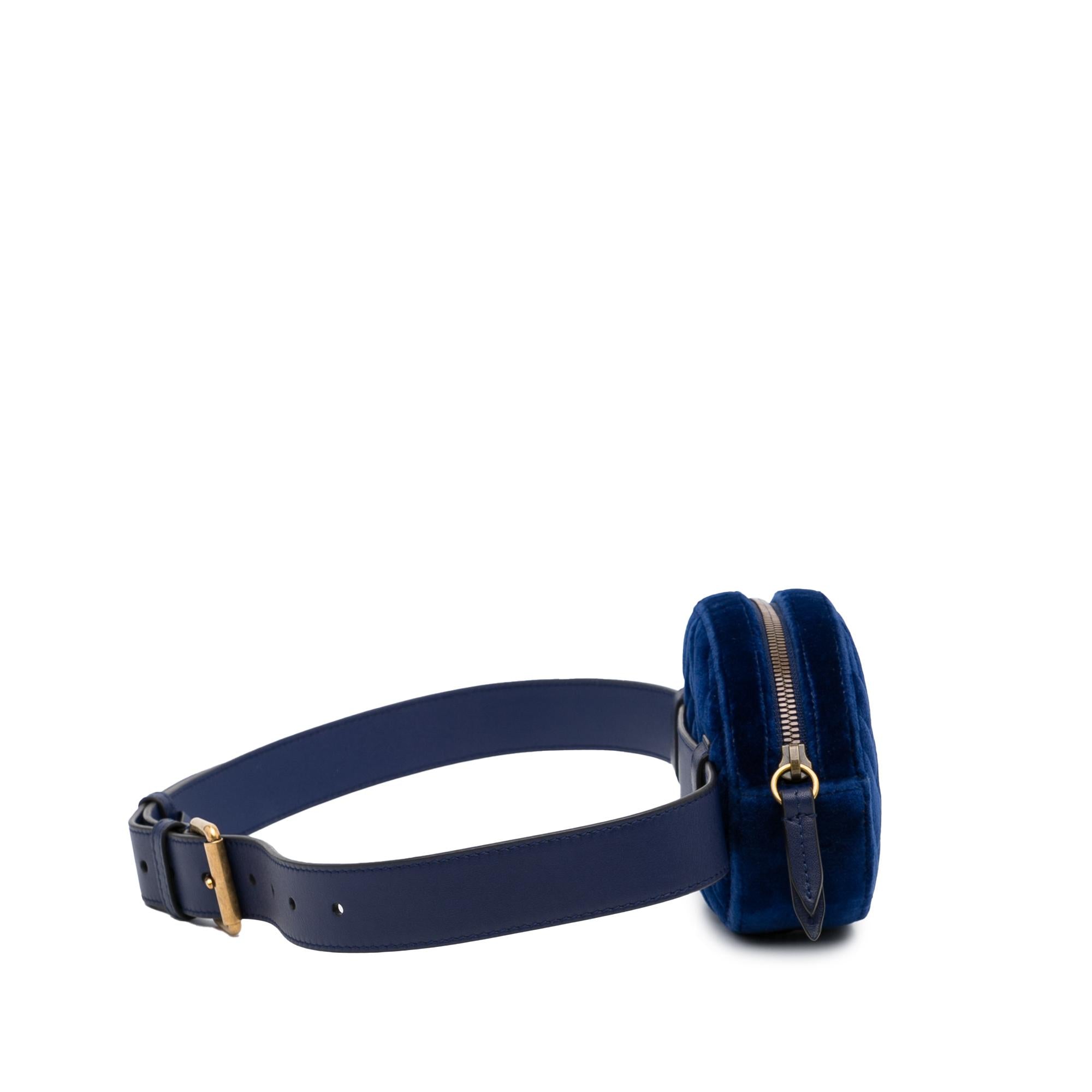 Gucci GG Marmont Velvet Belt Bag (SHG-SXEuAt)