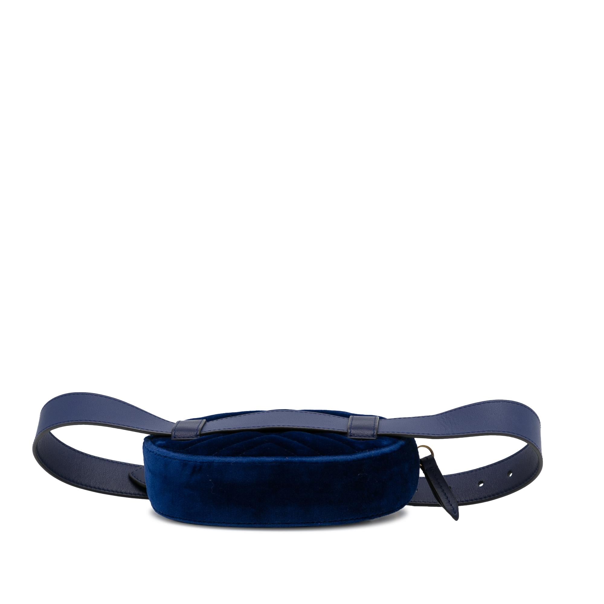 Gucci GG Marmont Velvet Belt Bag (SHG-SXEuAt)