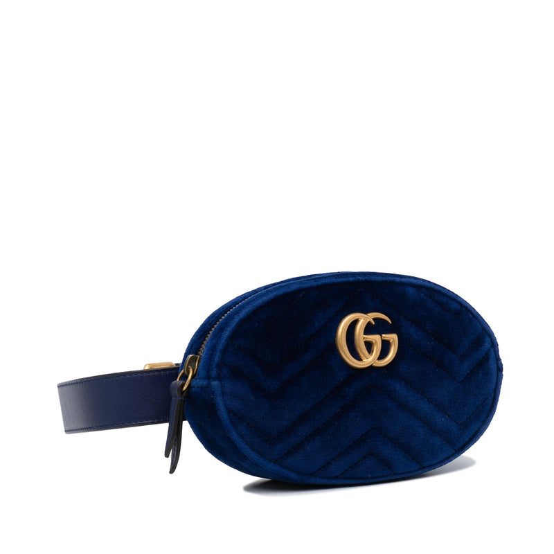 Gucci GG Marmont Velvet Belt Bag (SHG-SXEuAt)