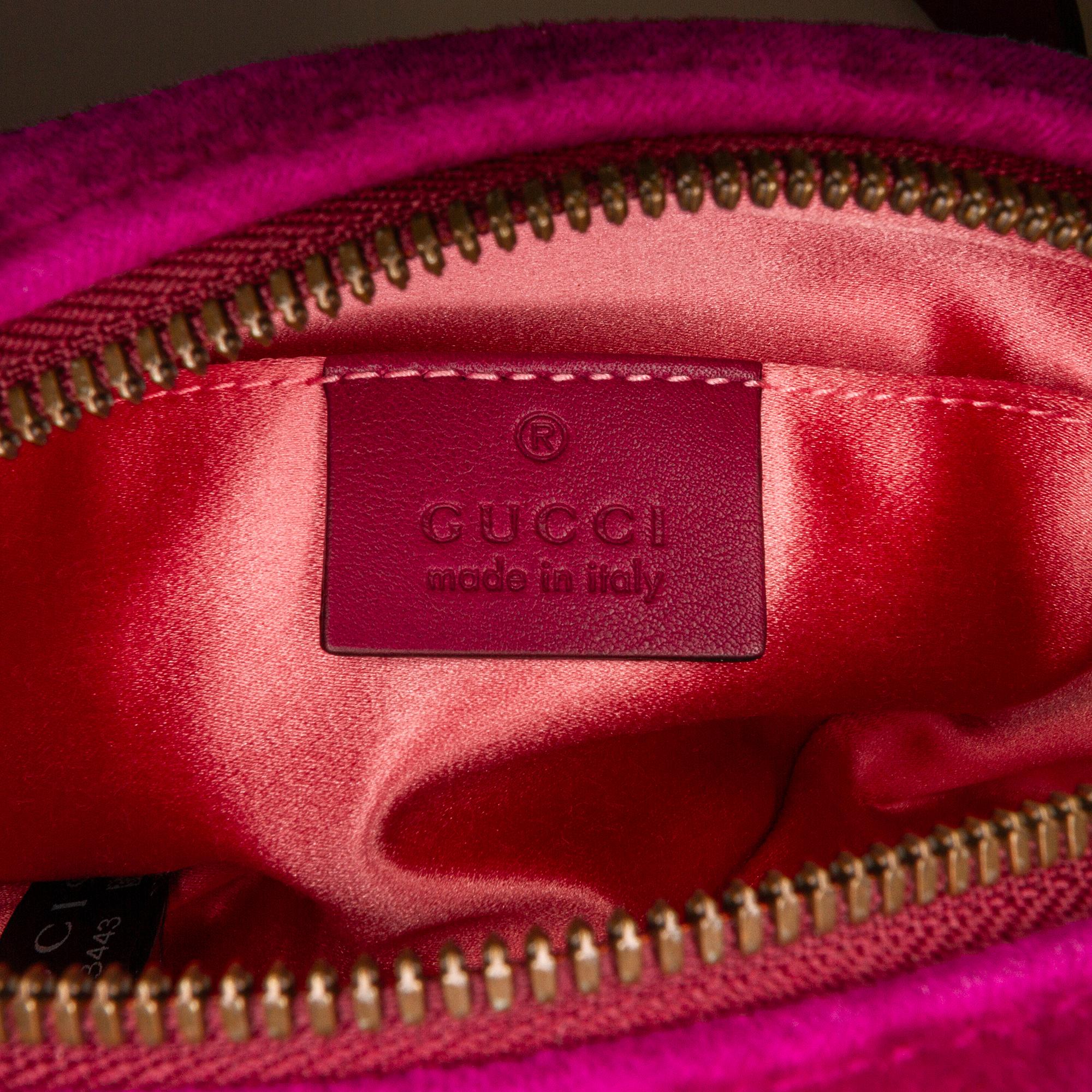 Gucci GG Marmont Velvet Belt Bag (SHG-dSDIGz)