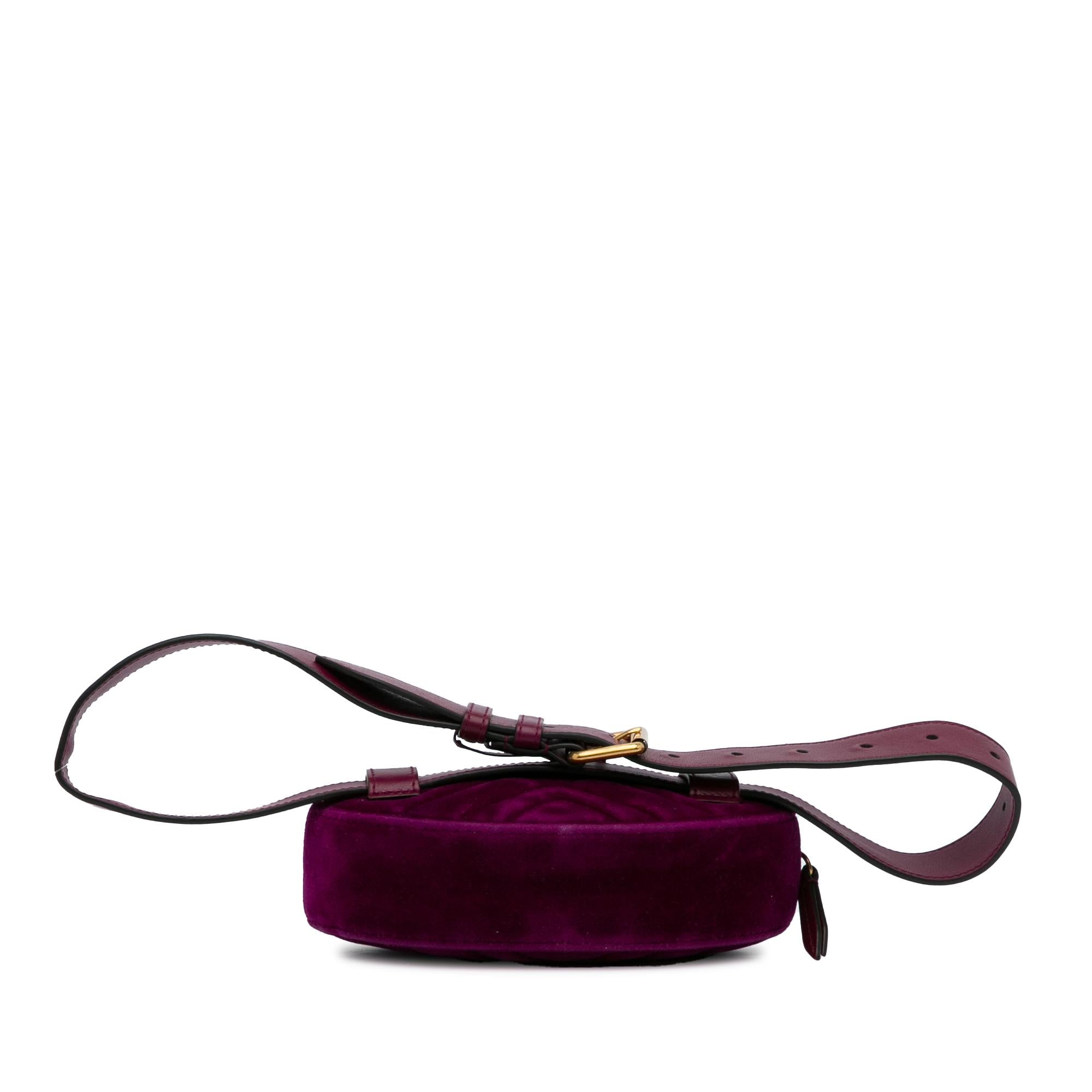 Gucci GG Marmont Velvet Belt Bag (SHG-NELUgw)