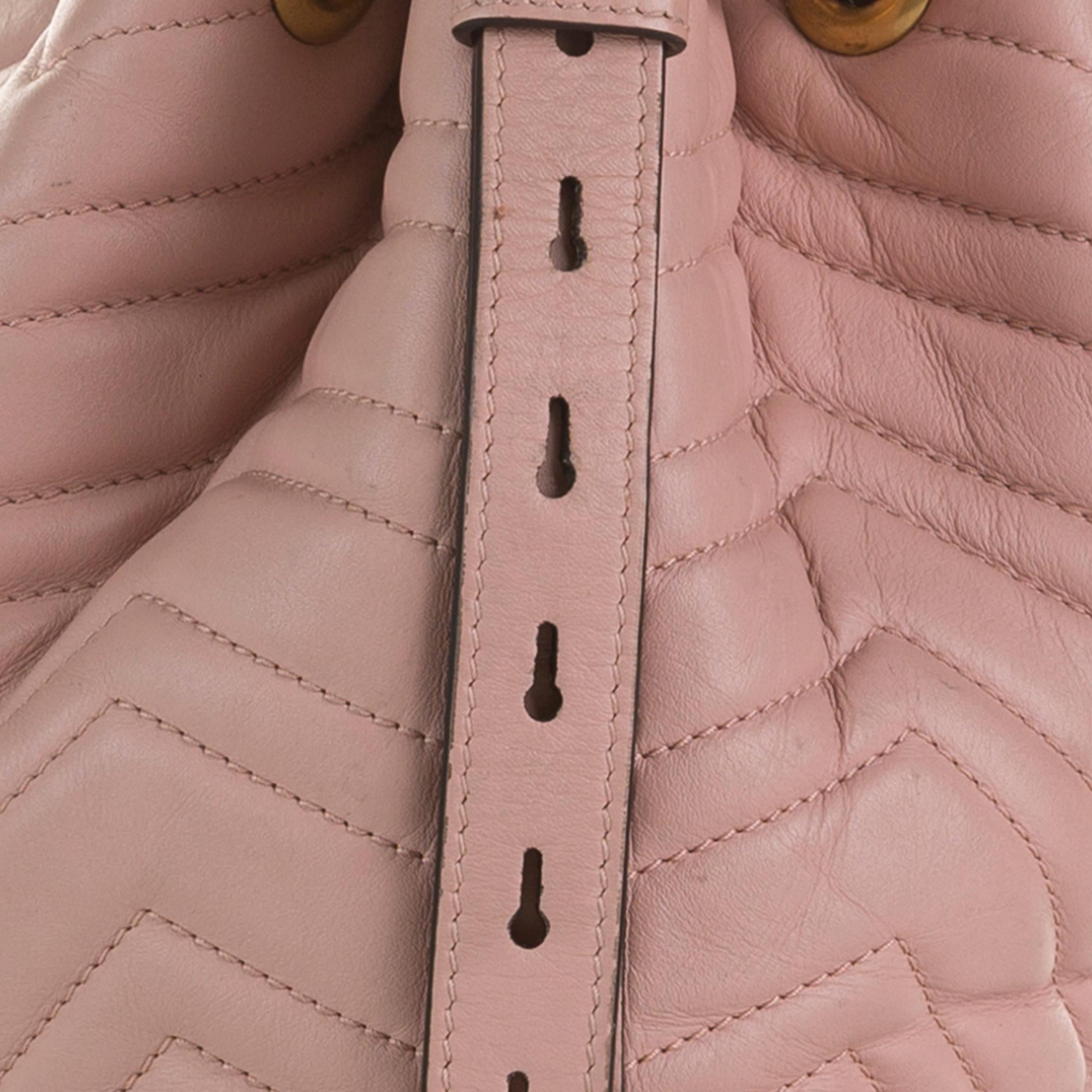 Gucci GG Marmont Web Bucket Bag (SHG-QWqd0K)