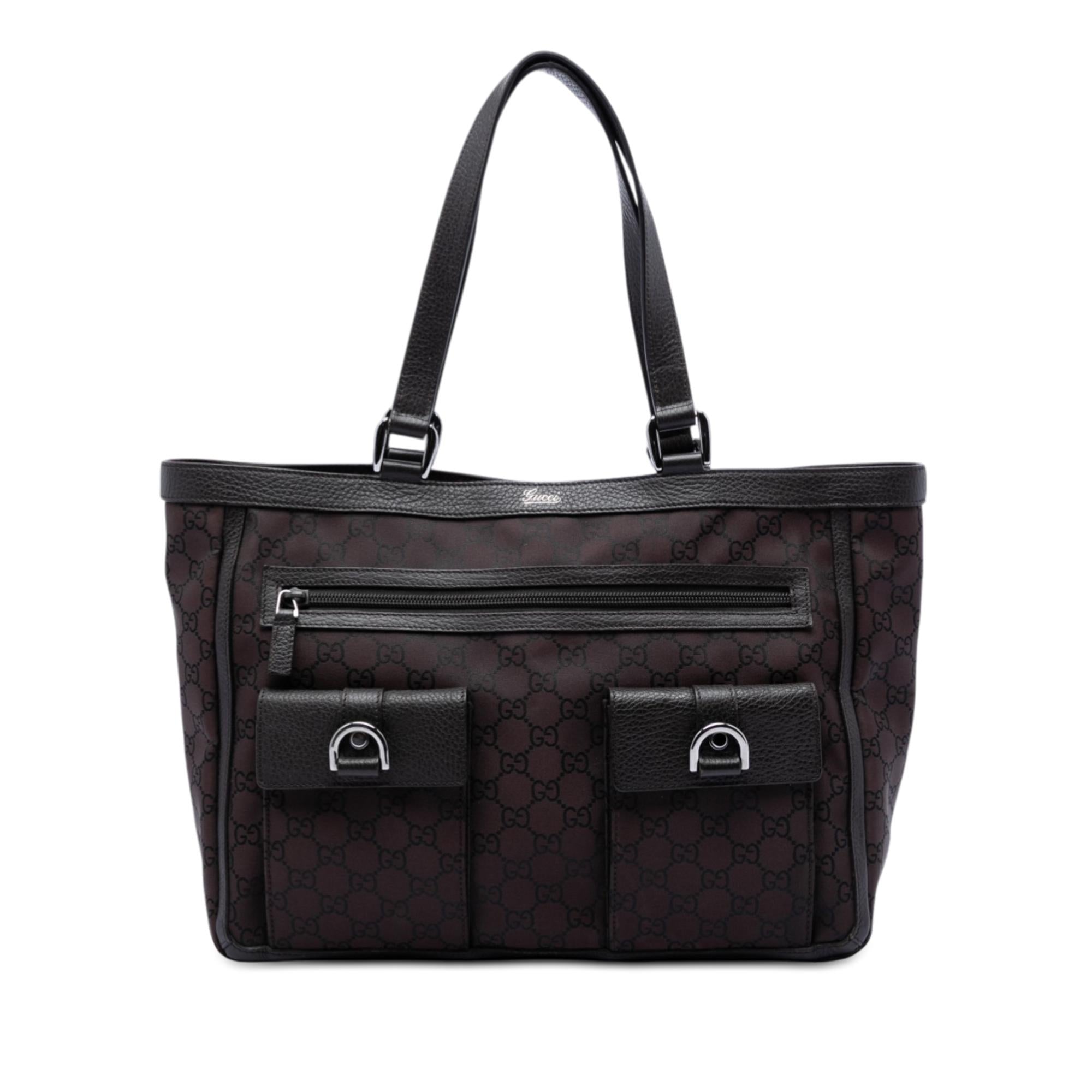 Gucci GG Nylon Abbey D Ring Pocket Tote