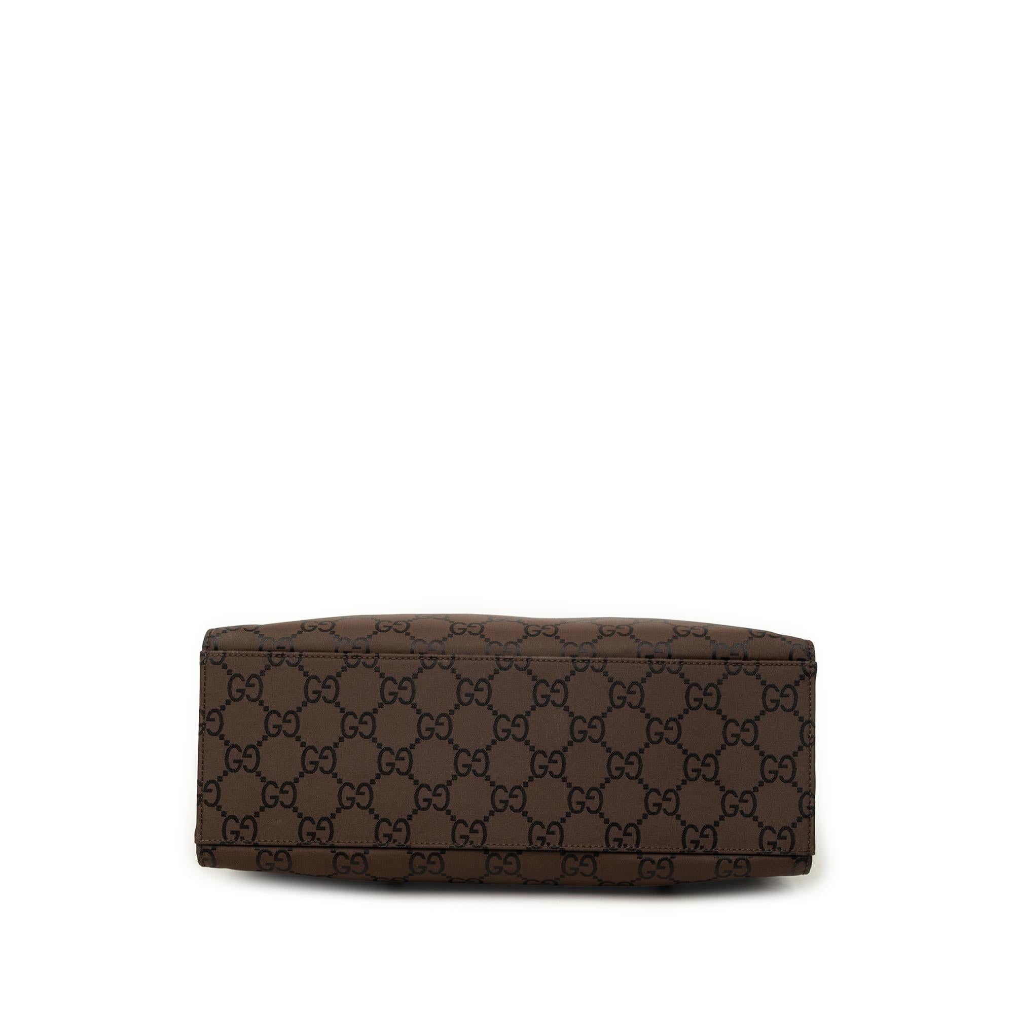 Gucci GG Nylon Bamboo Handbag