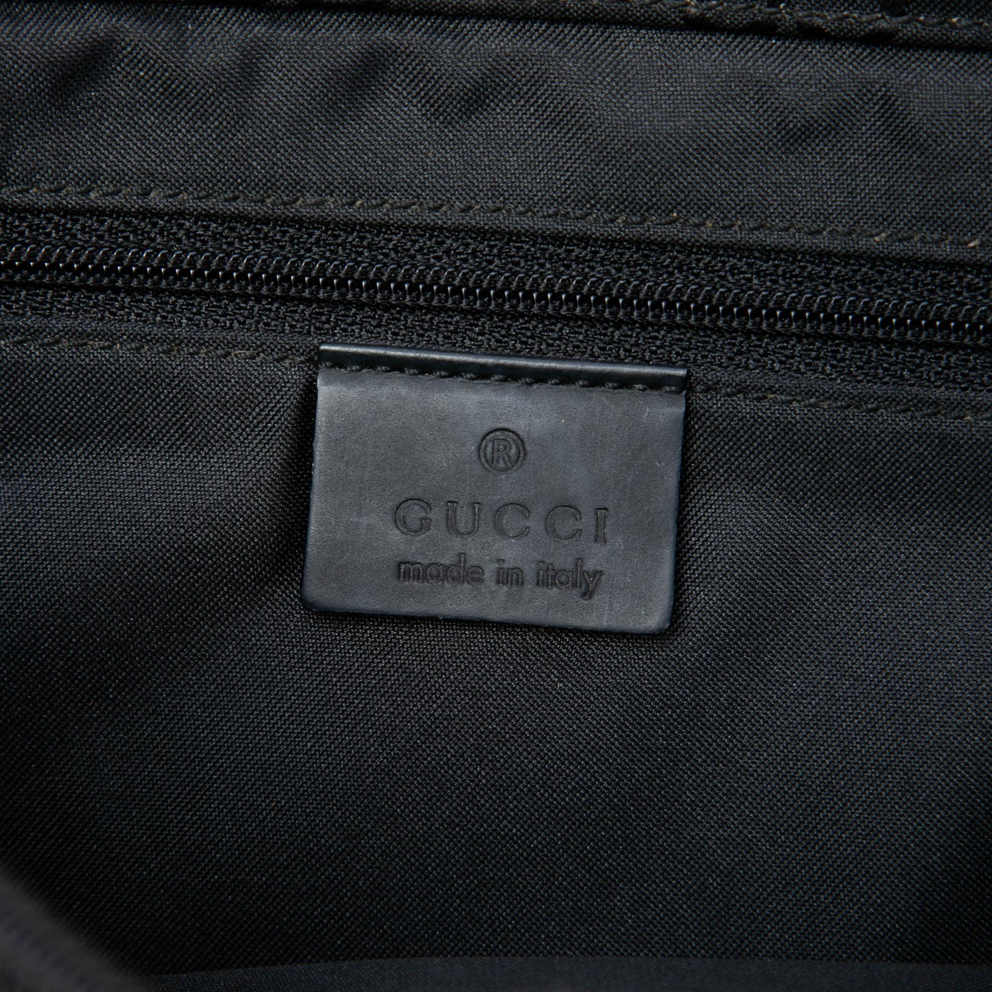 Gucci GG Nylon Bamboo Satchel