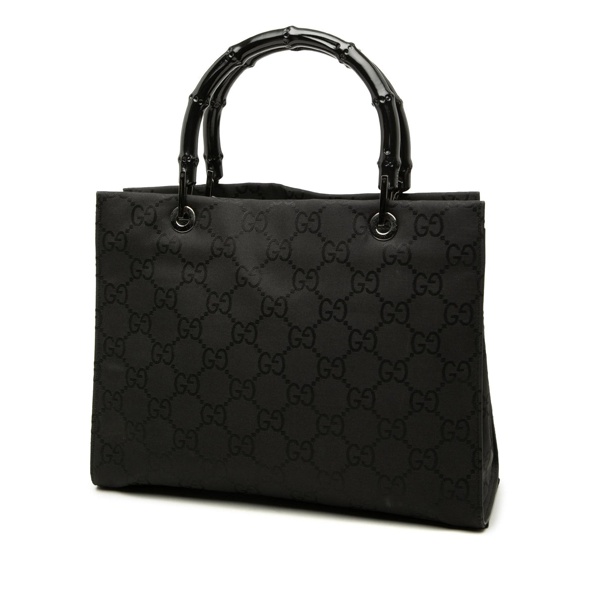Gucci GG Nylon Bamboo Satchel