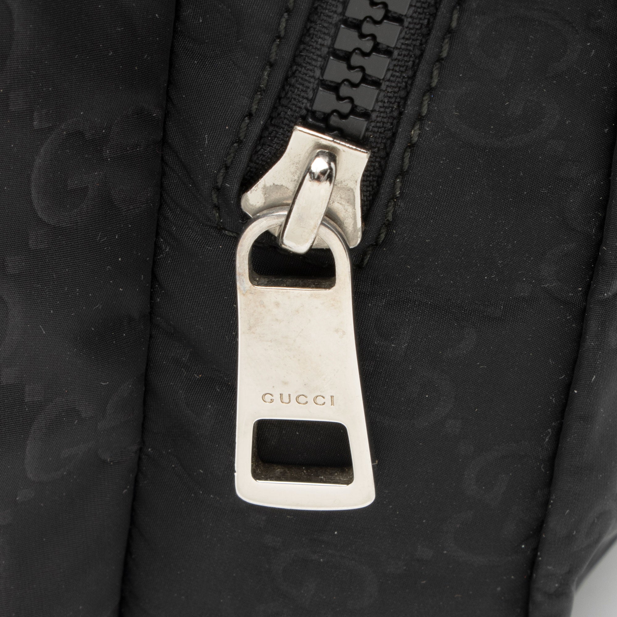 Gucci GG Nylon Buckle Double Pocket Backpack