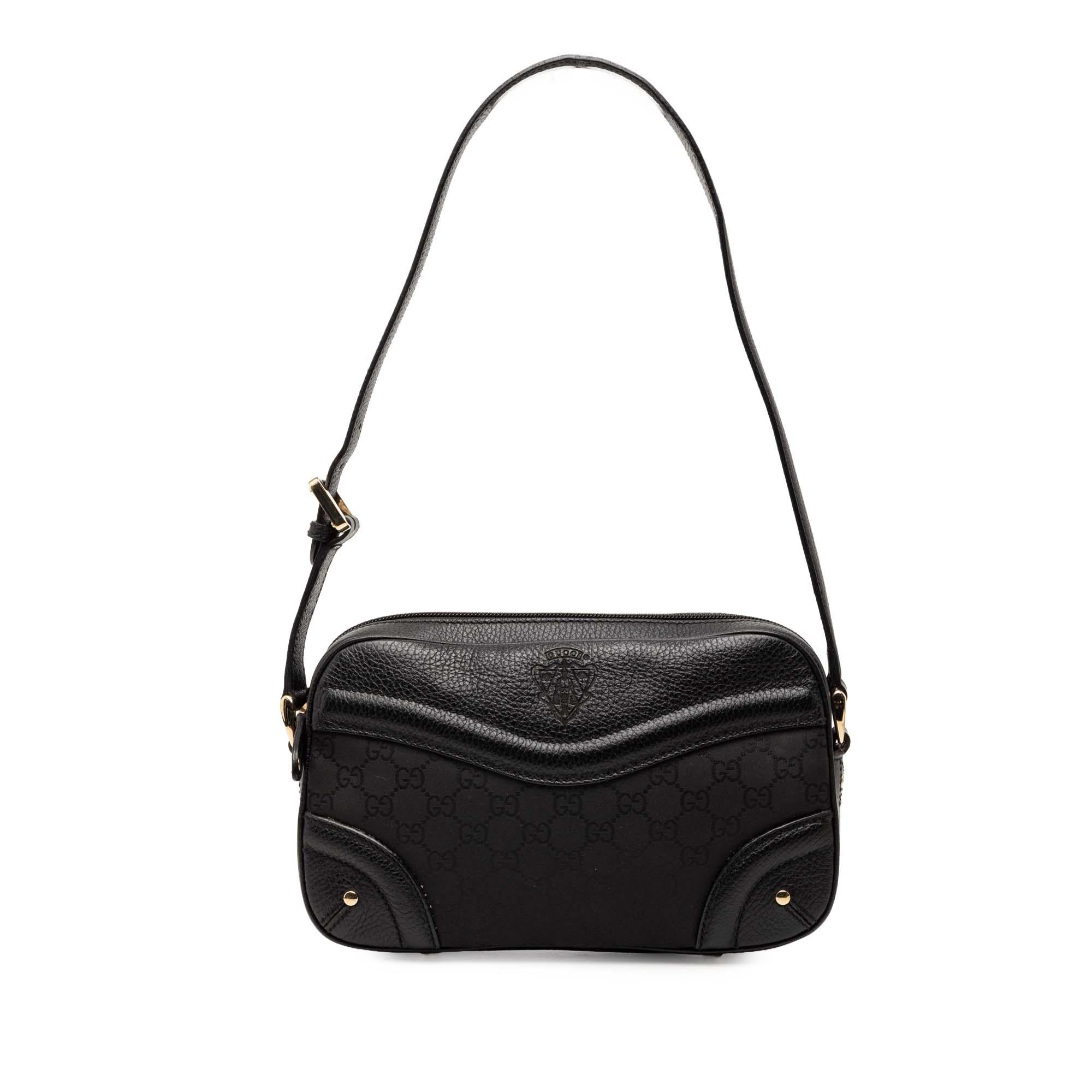 Gucci GG Nylon Crest Shoulder Bag