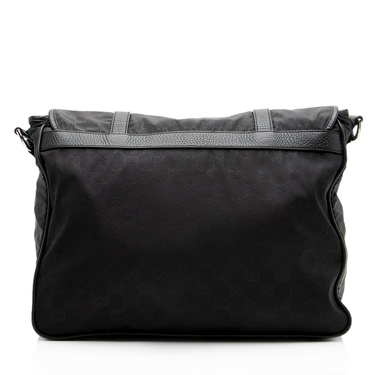 Gucci GG Nylon Double Buckle Messenger