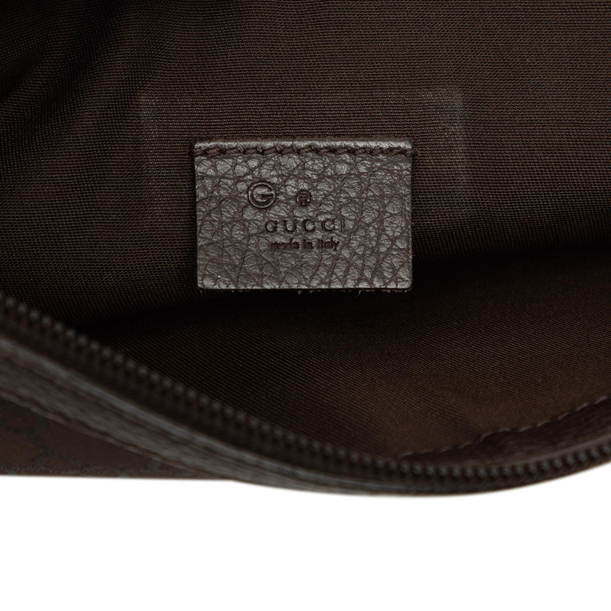 Gucci GG Nylon Top Zip Clutch
