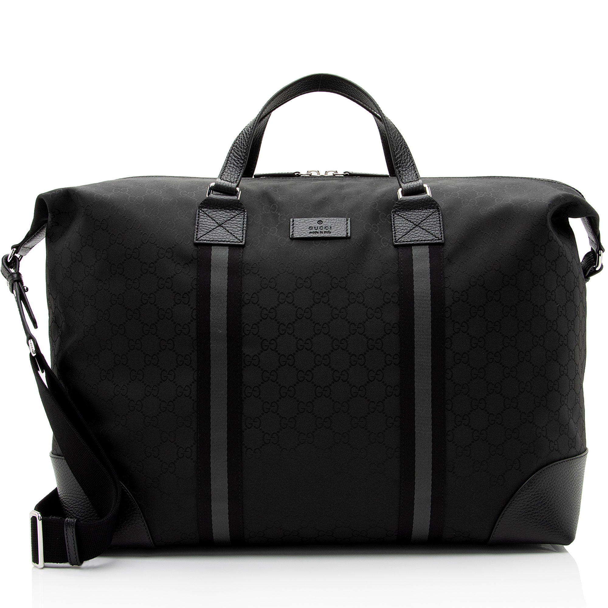 Gucci GG Nylon Travel Duffle Bag (SHF-EZRm68)