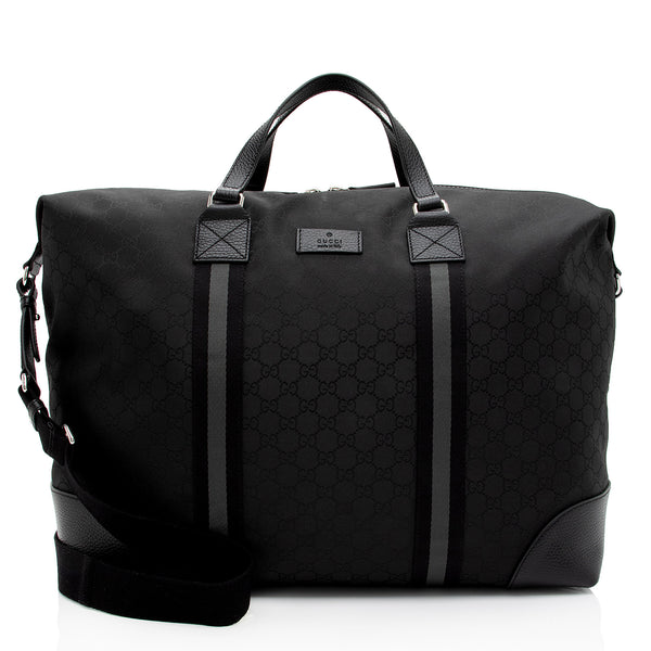 Gucci GG Nylon Travel Duffle Bag (SHF-QIDbW5)
