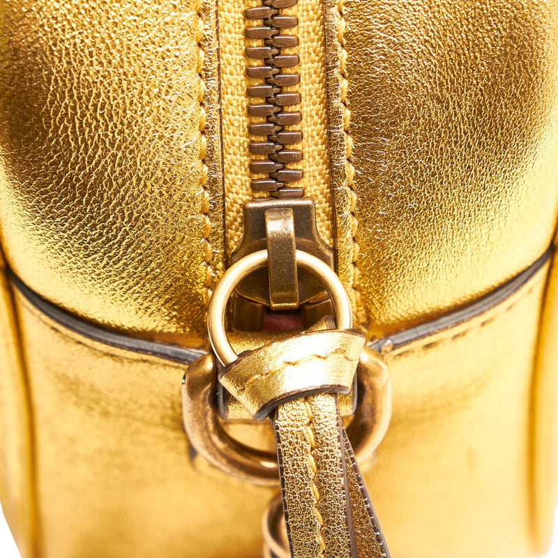 Gucci GG Pearl Studded Leather Marmont Crossbody Bag (SHG-xdcmNu)