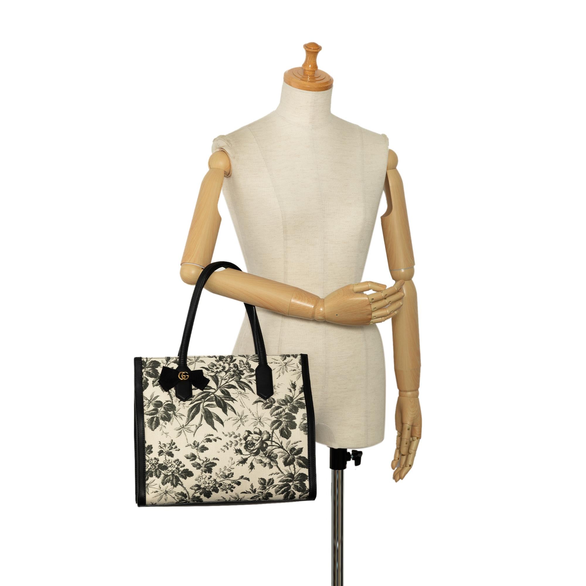 Gucci GG Ribbon Herbarium Tote (SHG-7OJiGT)