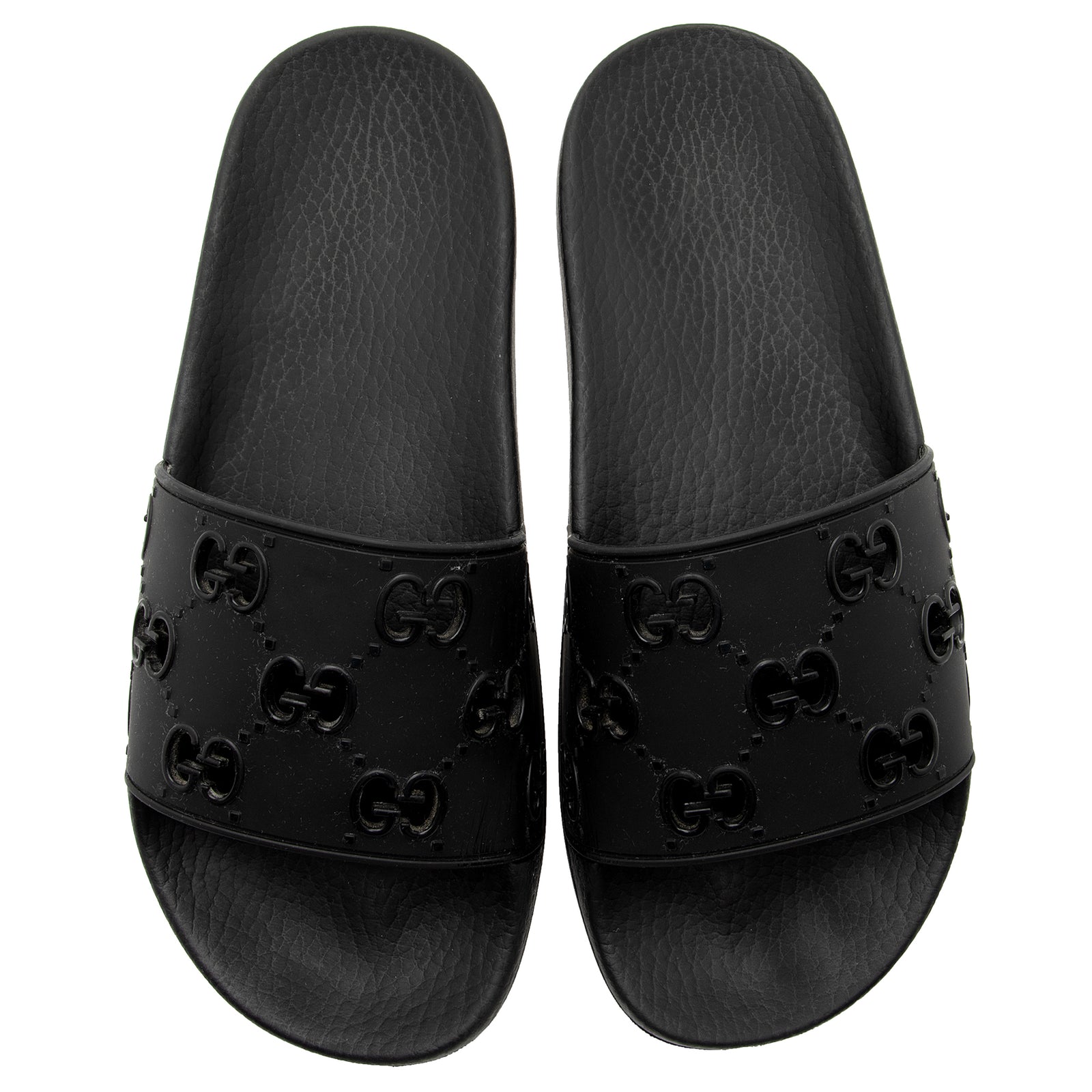 Gucci GG Rubber Slides Size 9 39 SHF YEdrbx LuxeDH