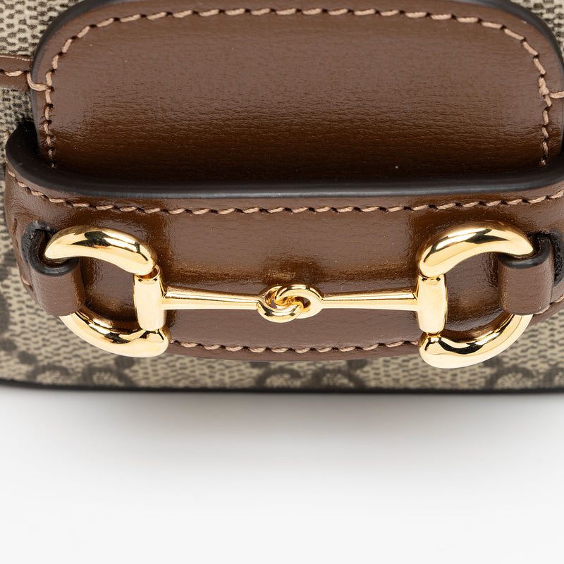 Gucci GG Supreme 1955 Horsebit Web Strap Wallet SHF XpjO67 LuxeDH