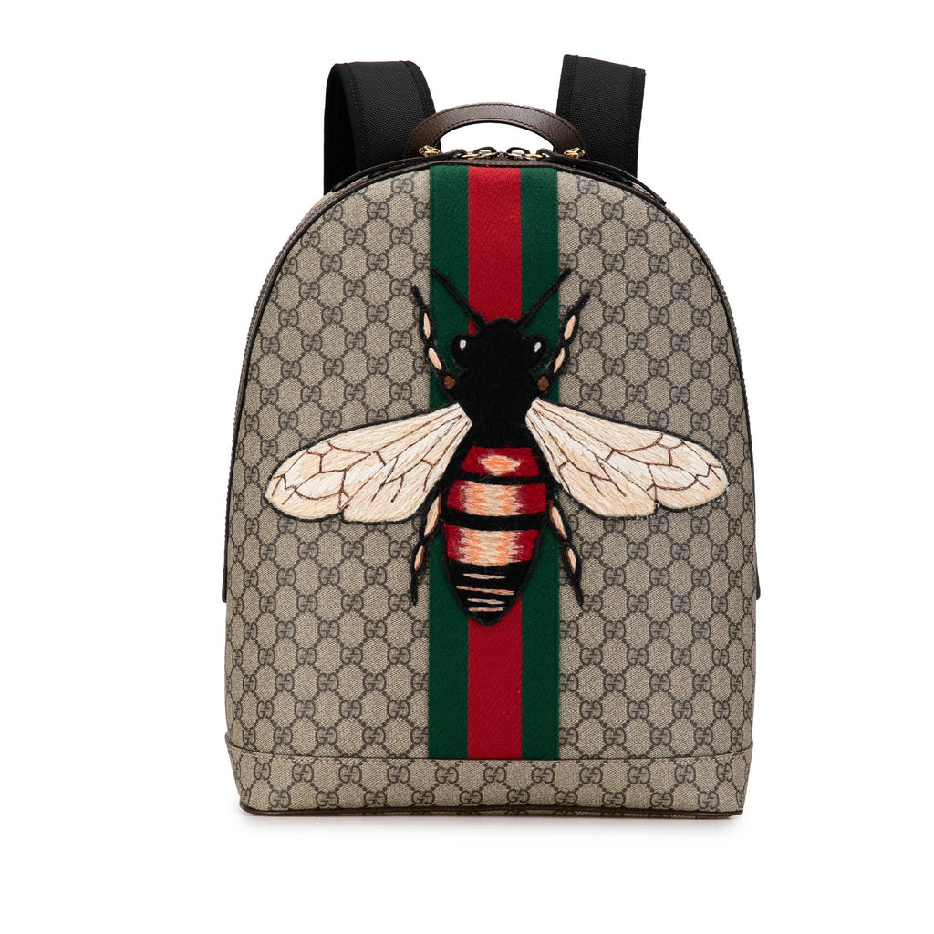 Gucci GG Supreme Animalier Web Backpack SHG TR6kCr LuxeDH