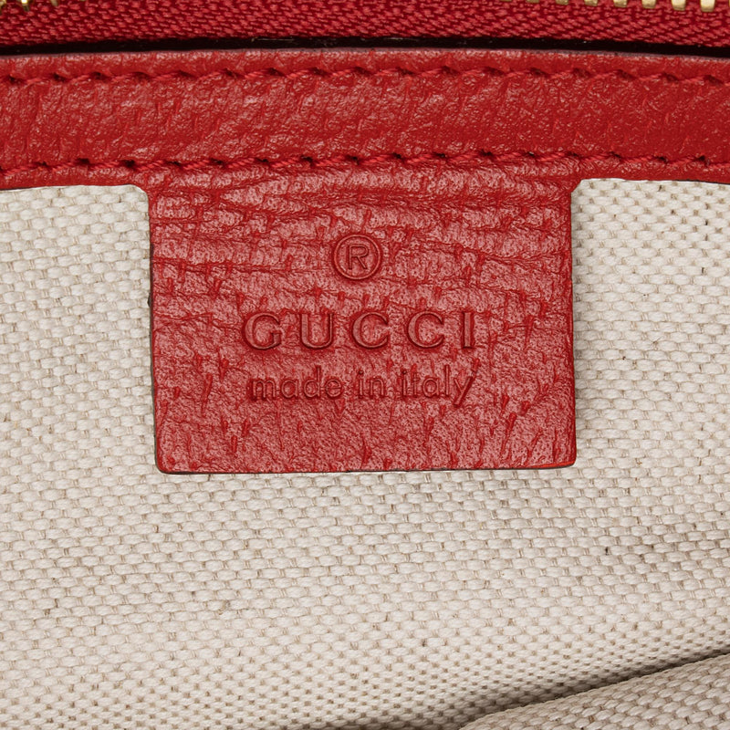 Gucci GG Supreme Apple Monogram N/S Shopping Tote (SHF-23745)