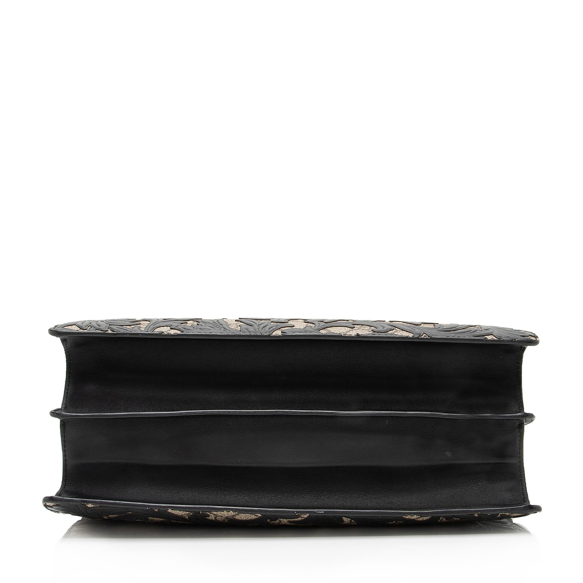 Gucci GG Supreme Arabesque Top Handle Convertible Small Tote (SHF-23364)