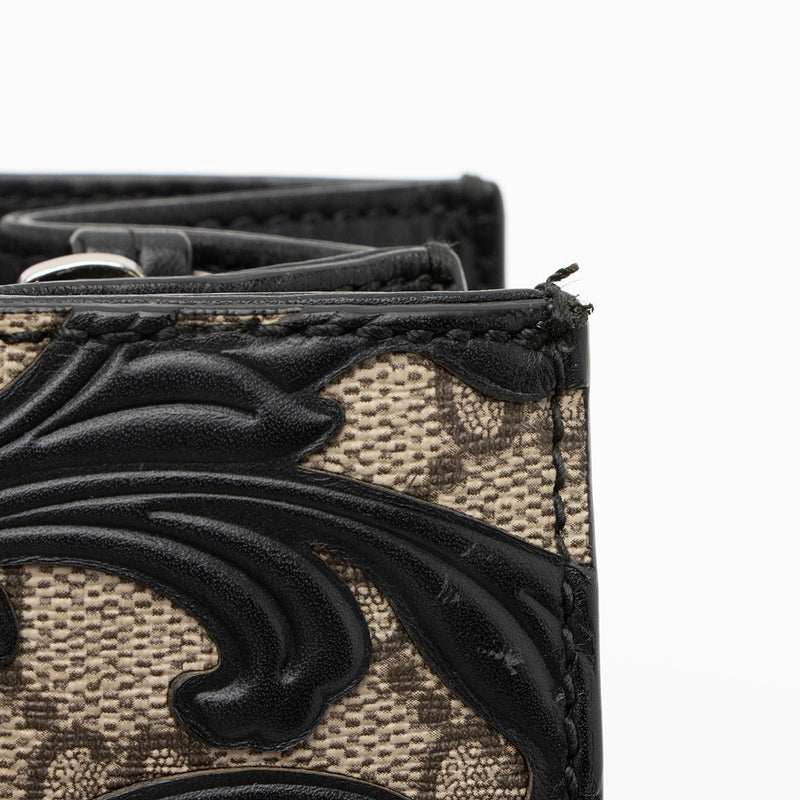 Gucci GG Supreme Arabesque Top Handle Convertible Small Tote (SHF-23364)