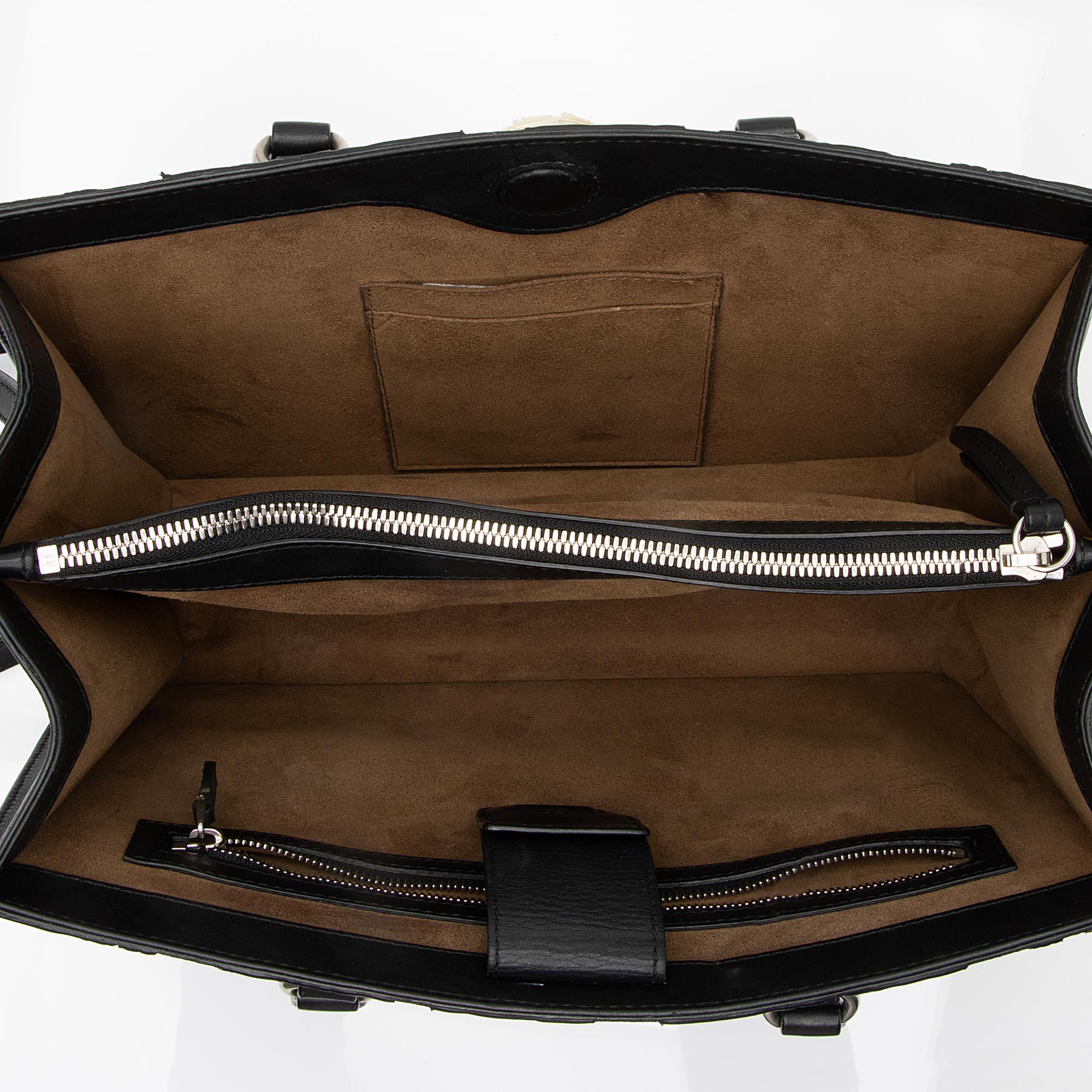 Gucci GG Supreme Arabesque Top Handle Convertible Small Tote (SHF-23364)