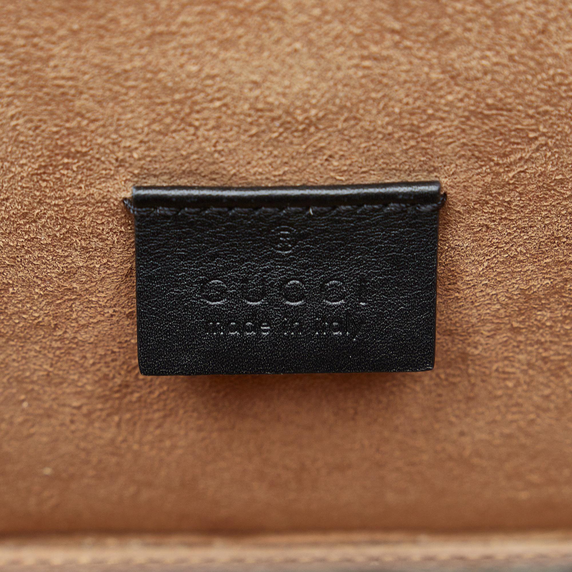 Gucci GG Supreme Bamboo Padlock Satchel (SHG-rOgtY6)