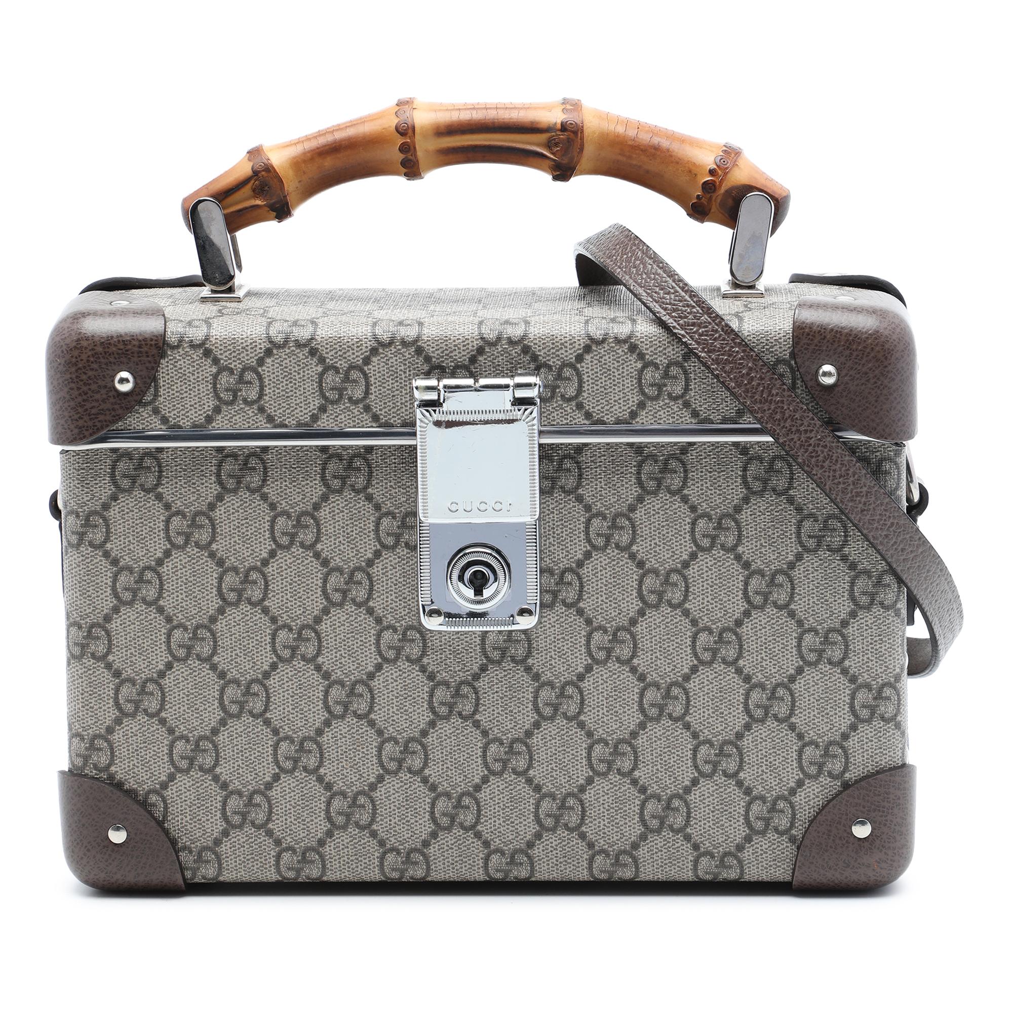 Gucci GG Supreme Bamboo Vanity Bag