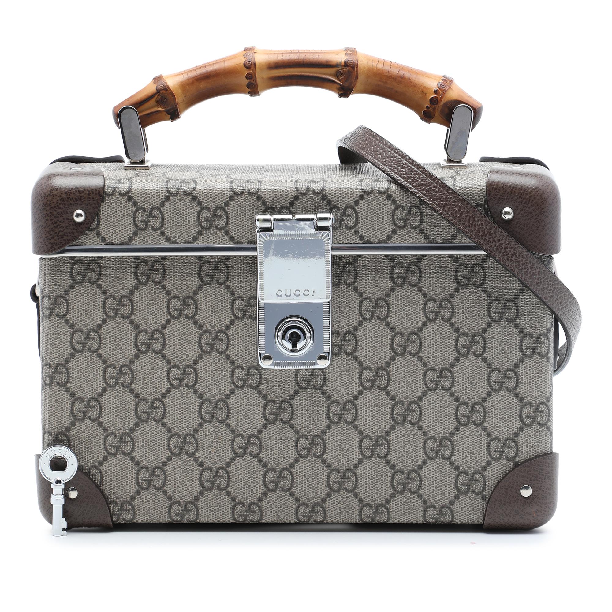 Gucci GG Supreme Bamboo Vanity Bag