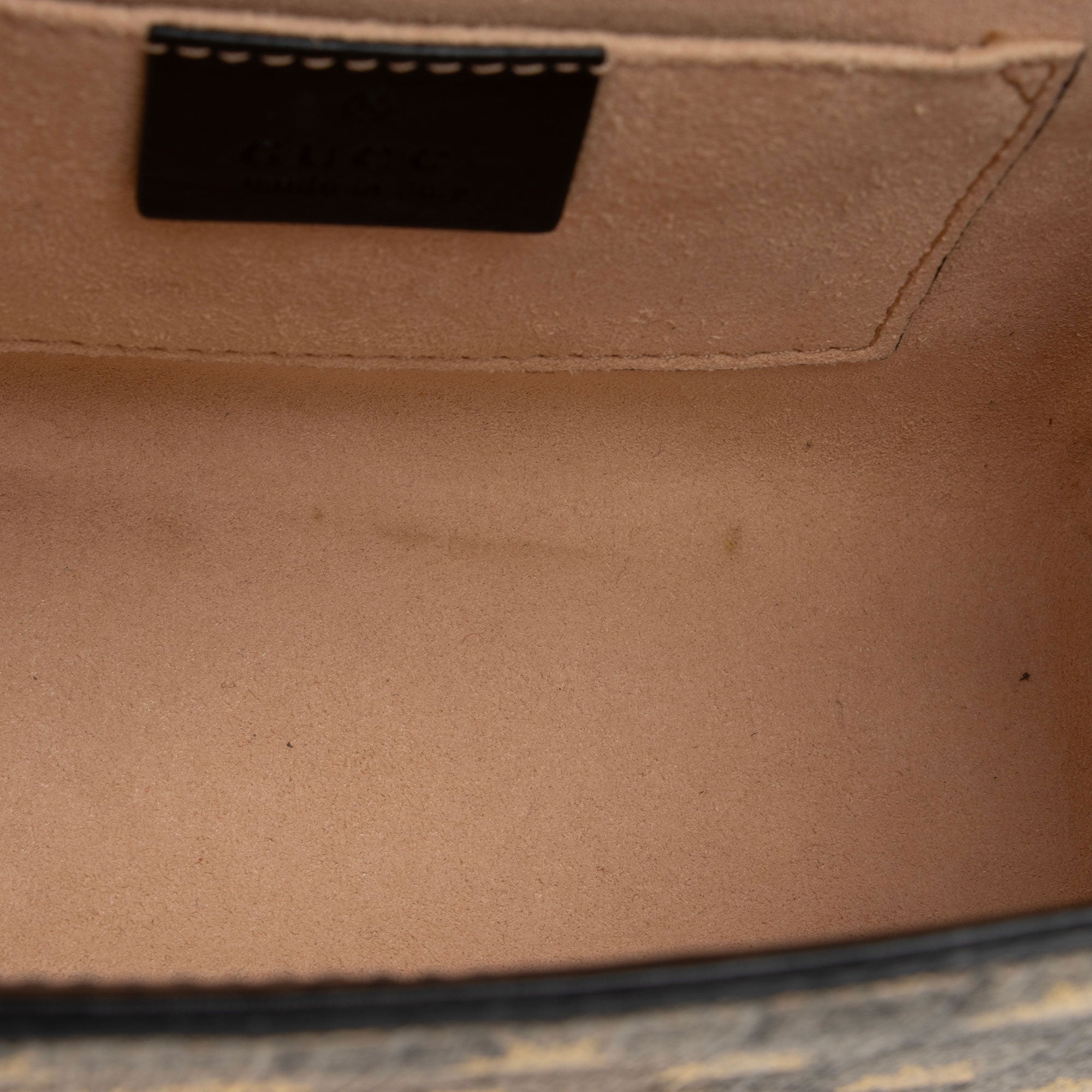 Gucci GG Supreme Bee Padlock Small Shoulder Bag (SHF-3QPOYF)