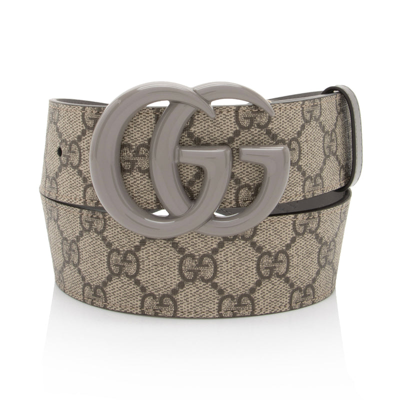 Gucci GG Supreme GG Marmont Wide Belt Size 30 75 SHF xjmUKa LuxeDH
