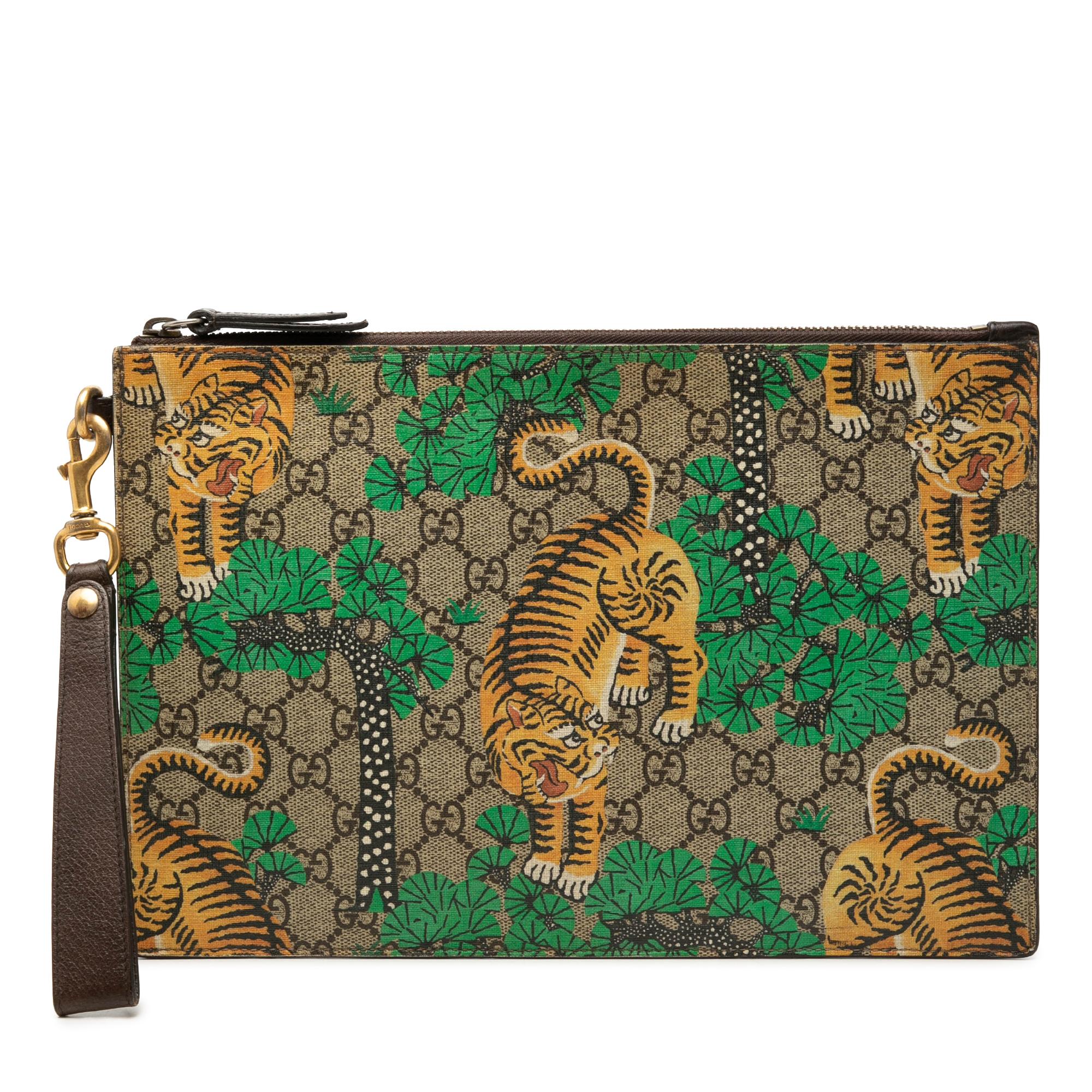 Gucci GG Supreme Bengal Clutch