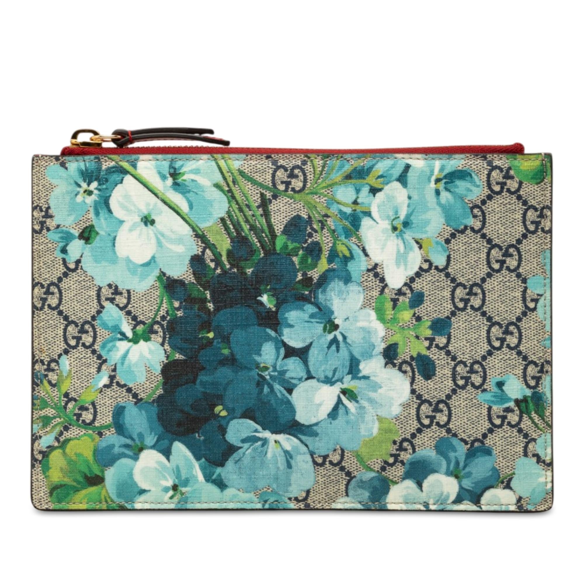 Gucci GG Supreme Blooms Clutch