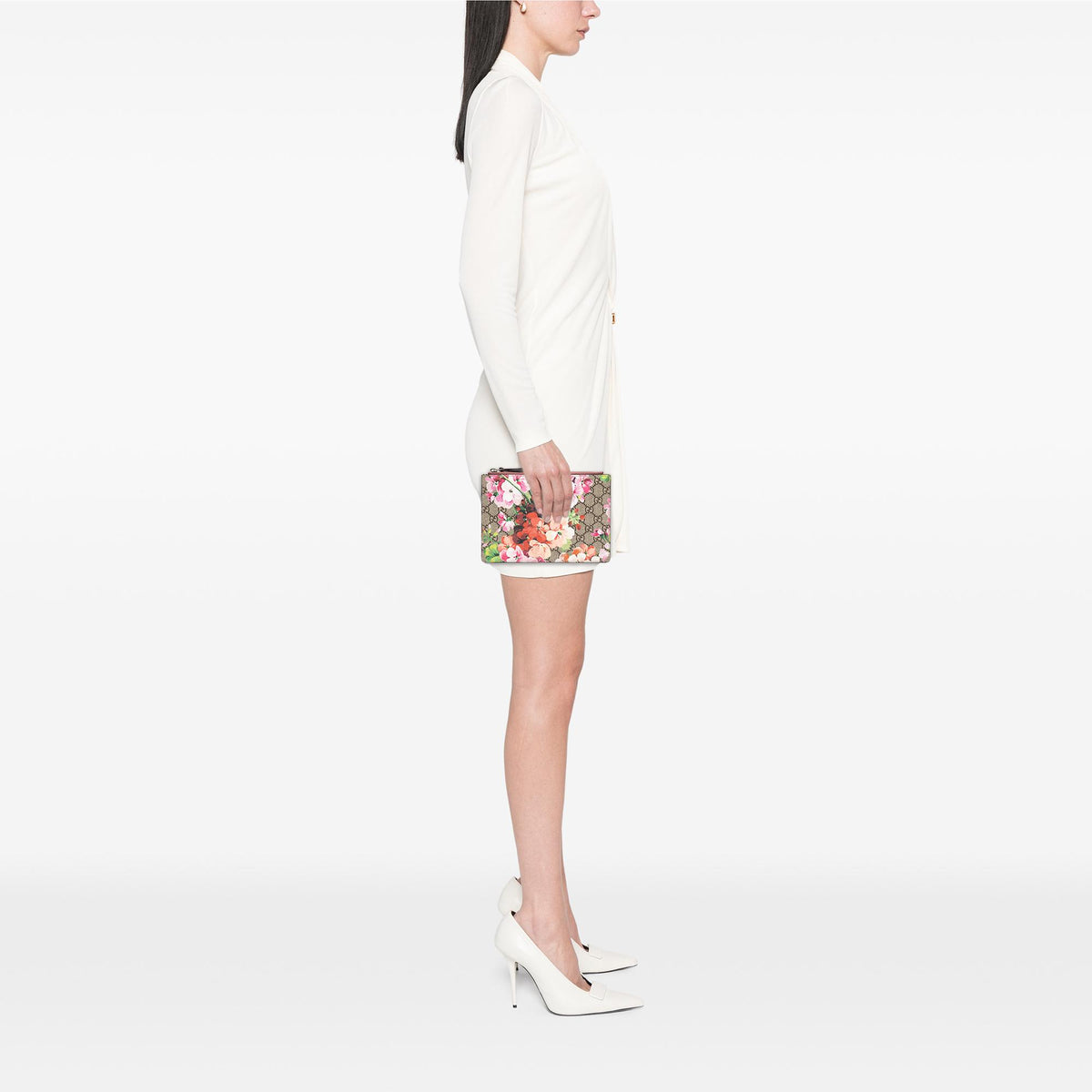 Gucci GG Supreme Blooms Clutch