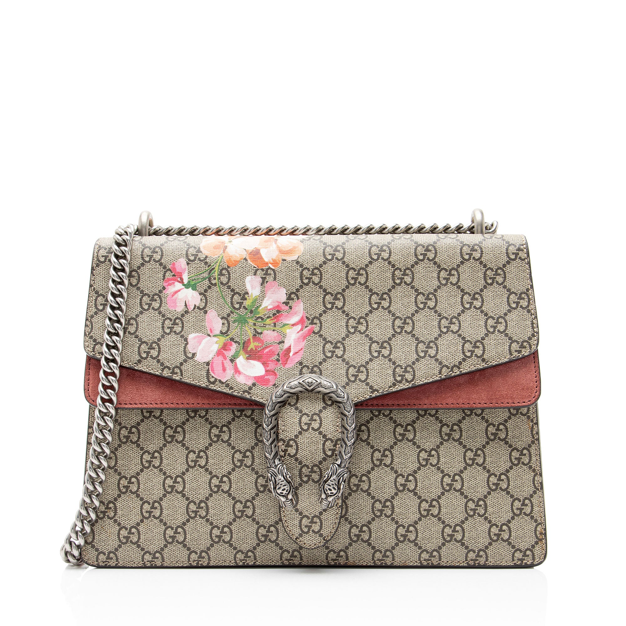 Gucci GG Supreme Blooms Dionysus Large Shoulder Bag