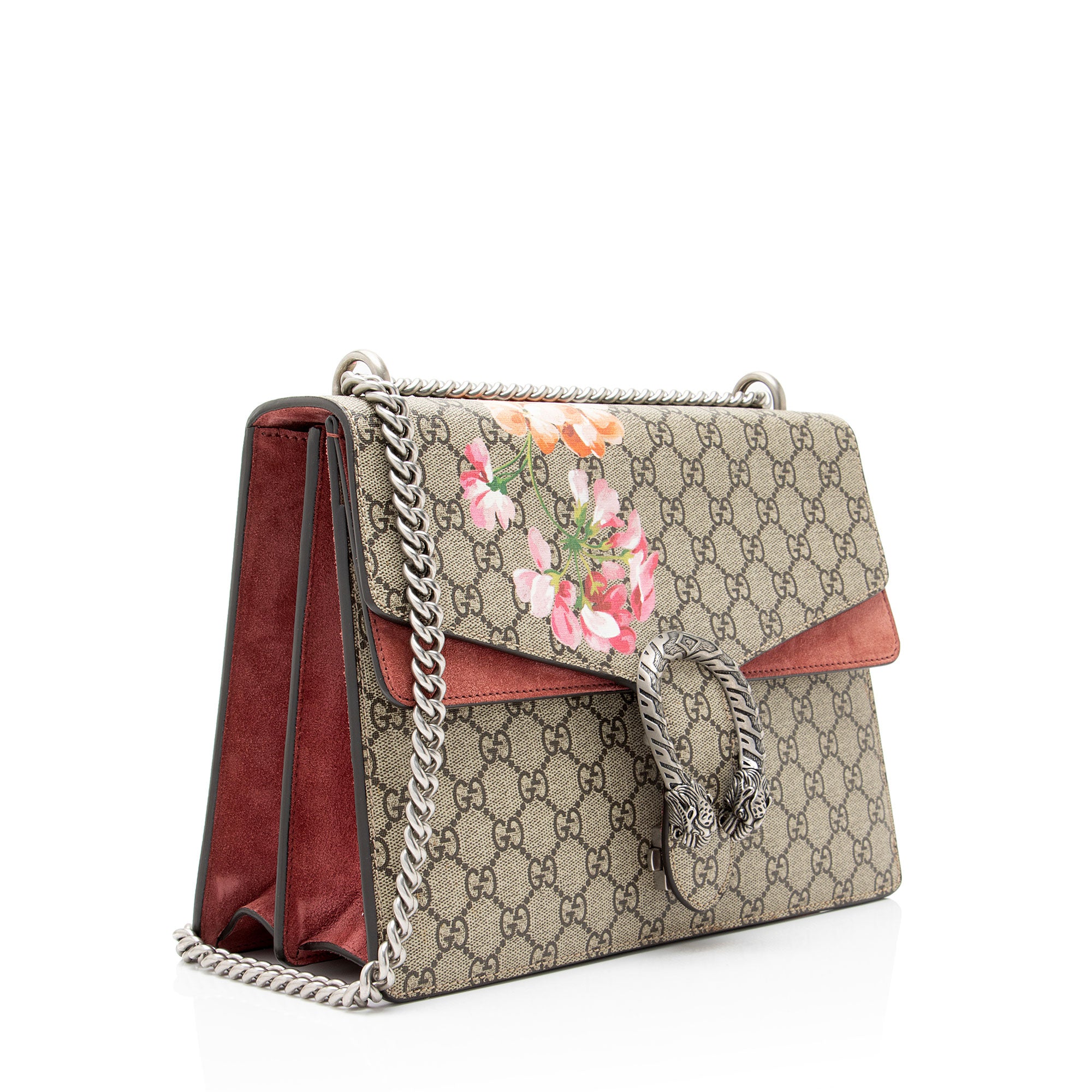 Gucci GG Supreme Blooms Dionysus Large Shoulder Bag