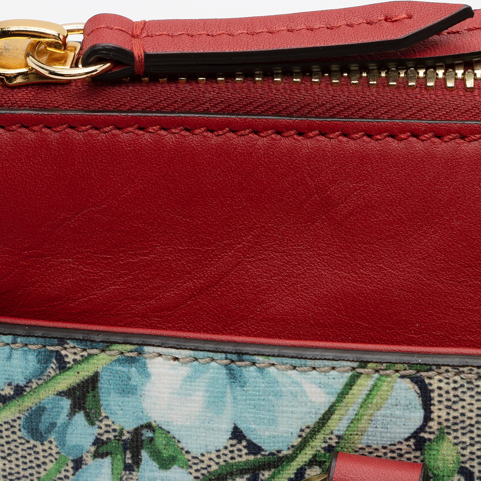 Gucci GG Supreme Blooms Medium Zip Tote