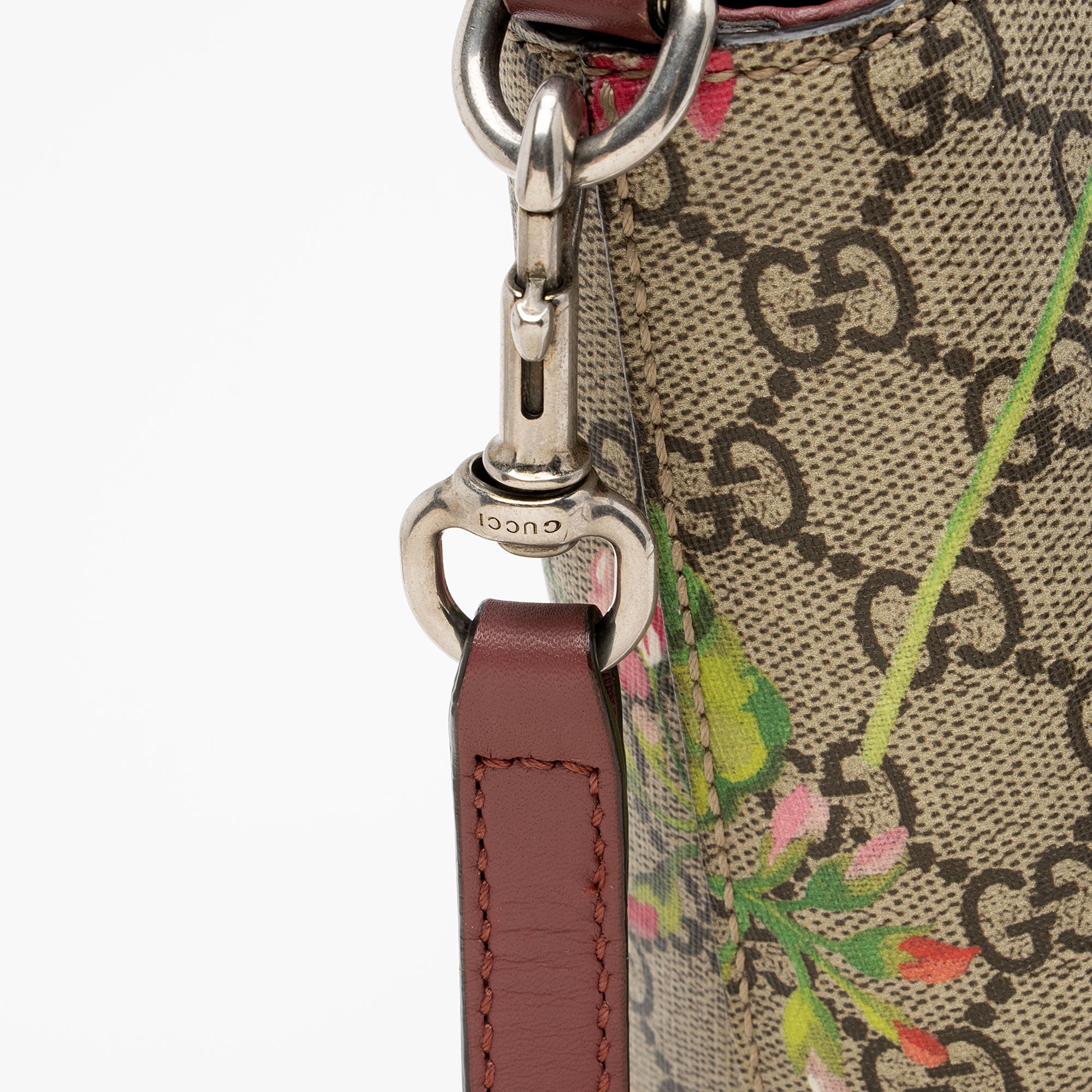 Gucci GG Supreme Blooms Medium Zip Tote (SHF-3qKJ2x)
