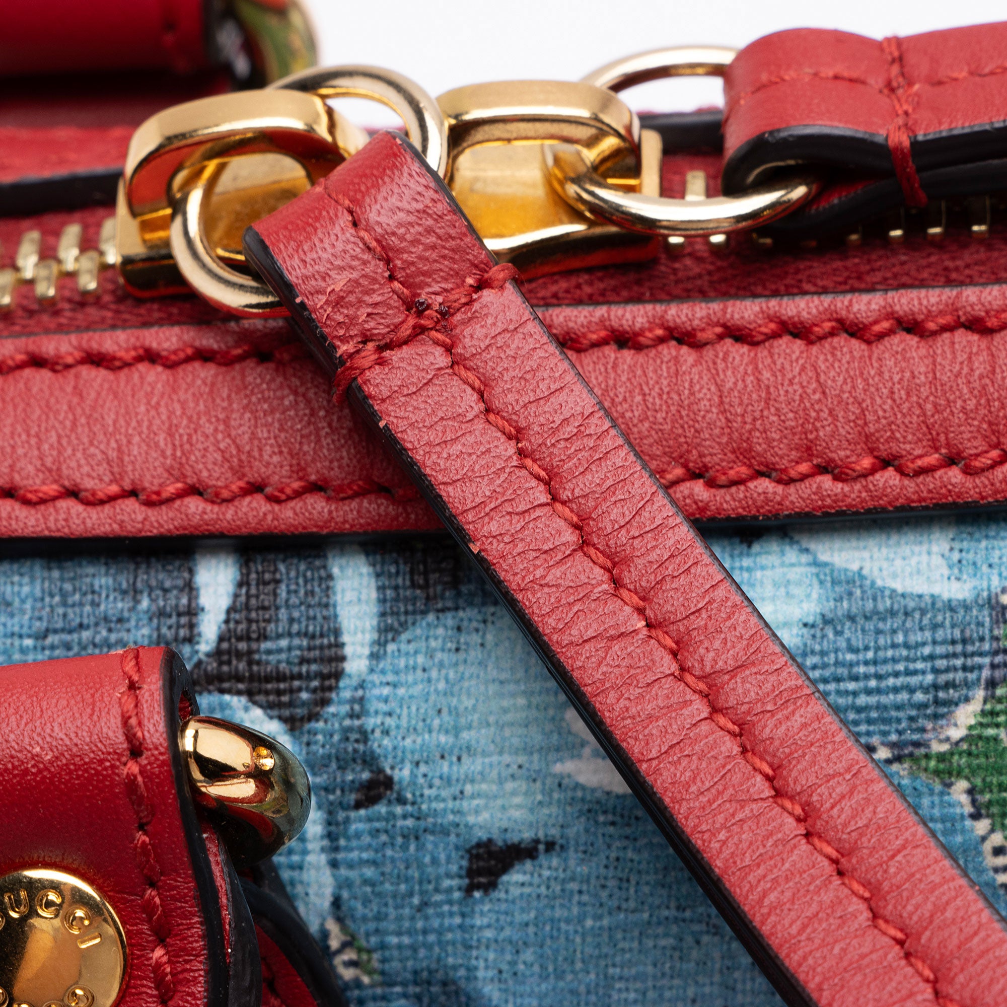 Gucci GG Supreme Blooms Mini Boston Bag (SHF-On3Jgx)