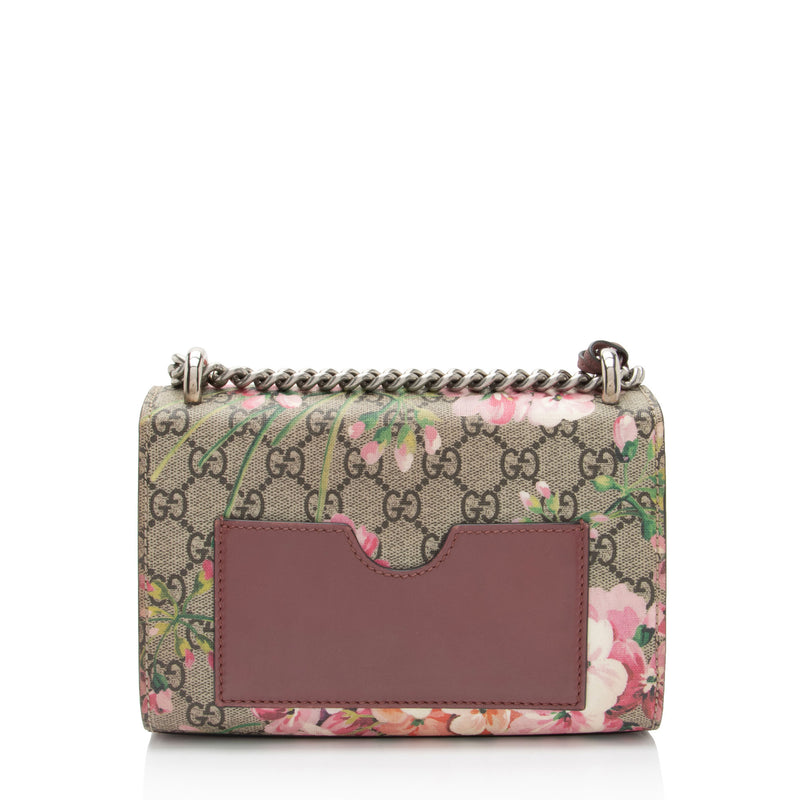 Gucci GG Supreme Blooms Padlock Small Shoulder Bag (SHF-6zv2gD)