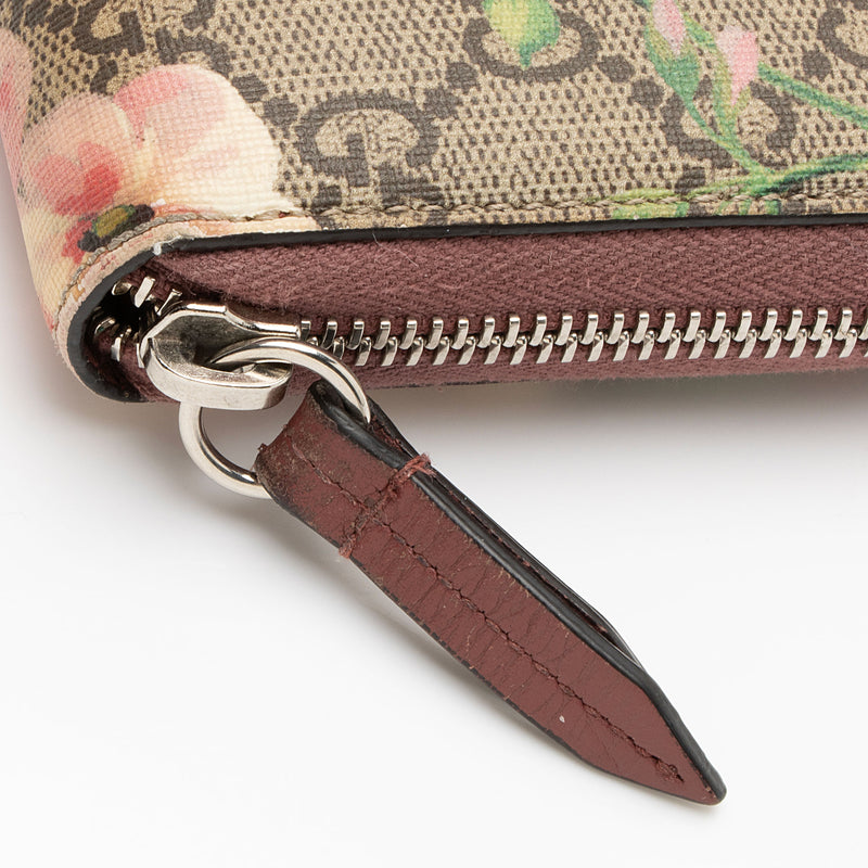 Gucci GG Supreme Blooms Zip Around Wallet (SHF-MVC9KR)