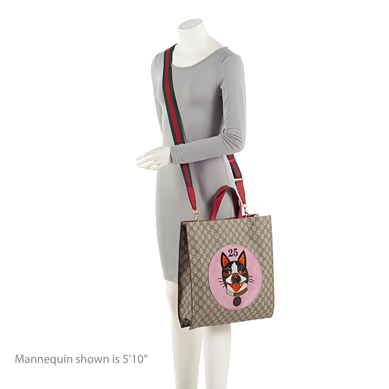 Gucci GG Supreme Bosco Tote SHF 3nFgyy LuxeDH