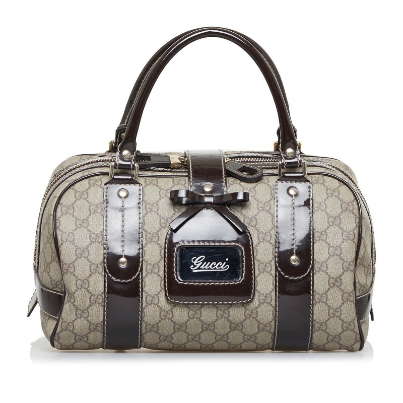 Gucci GG Supreme Boston Bag (SHG-2aBLWM) – LuxeDH
