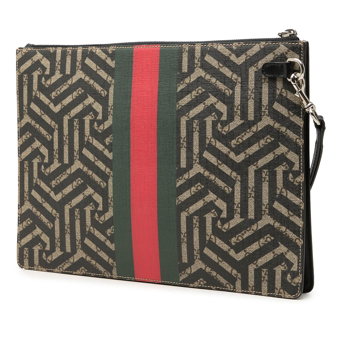 Gucci GG Supreme Caleido Web Bee  Clutch