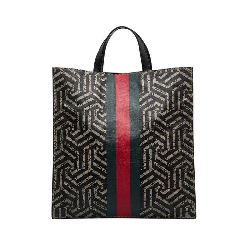 Gucci GG Supreme Caleido Web Tote Bag (SHG-BvZdHT)