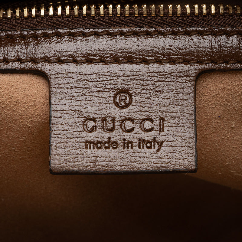 Gucci GG Supreme Calfskin Horsebit 1955 Small Shoulder Bag (SHF-EumYCS)