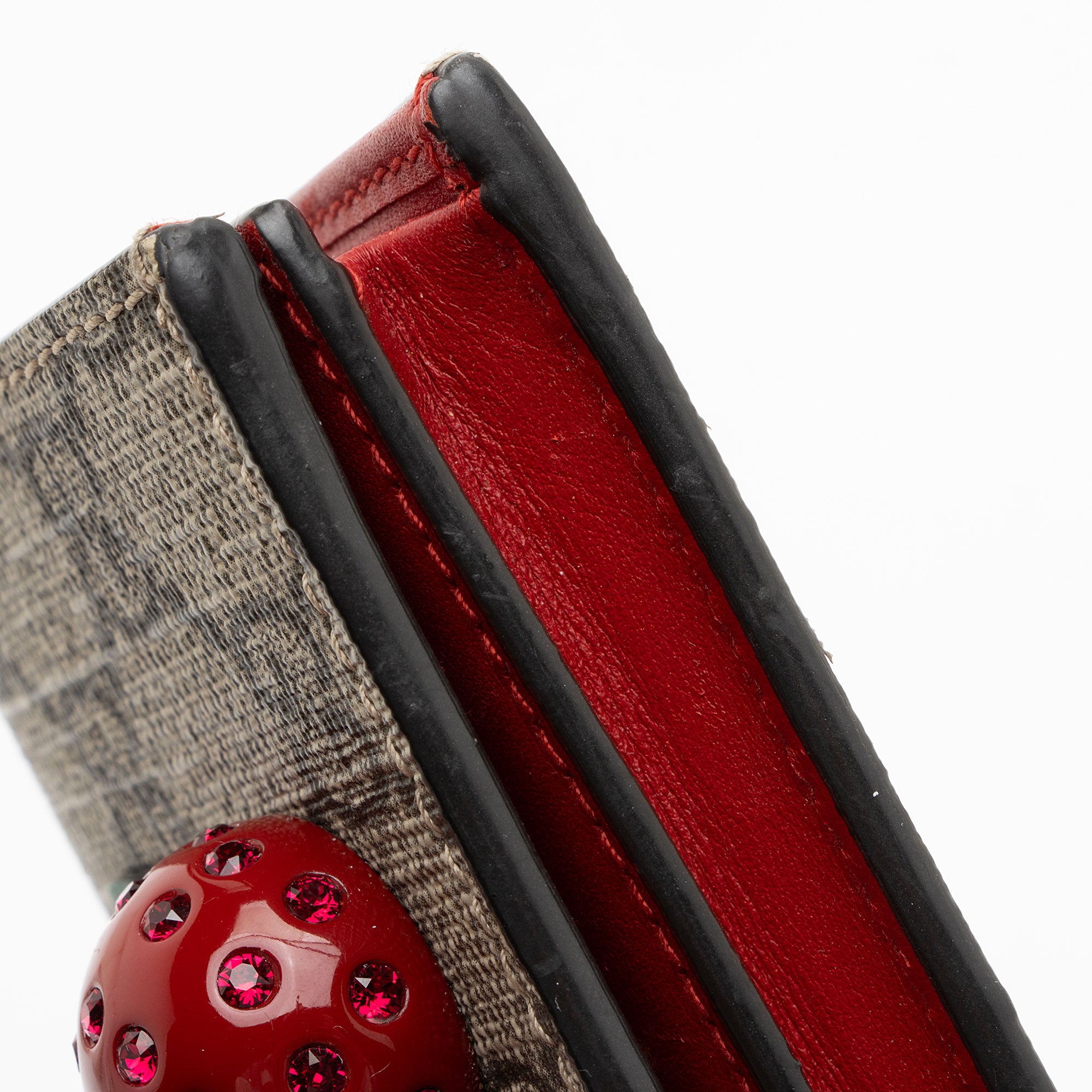 Gucci GG Supreme Cherry Compact Wallet