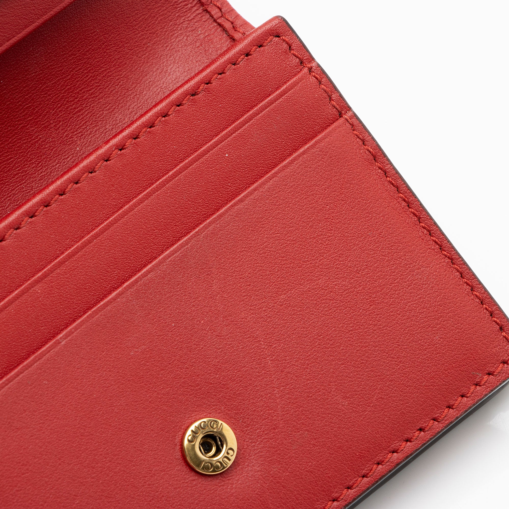 Gucci GG Supreme Cherry Compact Wallet